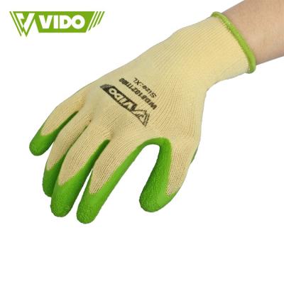 China General Purpose / Construction / Industrial Use VIDO Cheap Uncut Latex Work Gloves For Industrial Use And Garden Works for sale