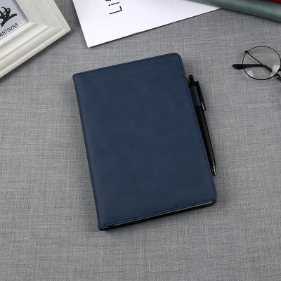 China Hardcover Free Sample High Quality Personalized Custom A5 Hardcover Printed PU Leather Dotted Notebook for sale