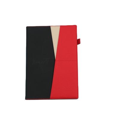 China Premium Leather A5 Notebooks Printed With PU Hardcover Notebook Elastic Band Custom Business Agenda for sale