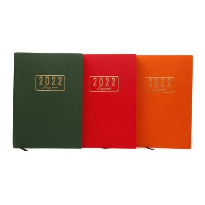 China 2022 Eco-Friendly Lined Soft Leather Lined Daily Efficiency Paper Time Planning Manual Notebook for sale