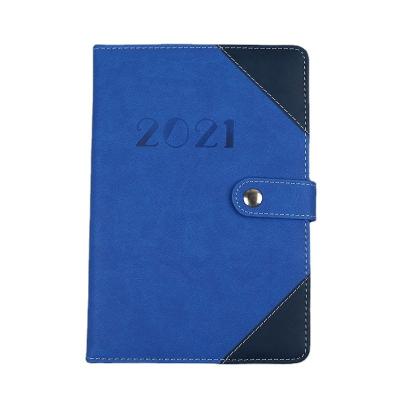 China Custom Printing Leather Organizer Hardcover Size Logo PU Agenda Planner Notebooks and Journals for Journaling for sale