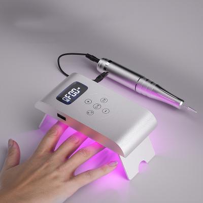 China Nail Light UV Nail Light & Nail Drill & UV Nail Drill 2 in 1 Nail Drill with UV Lamp for sale