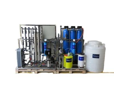 China Hotels Distilled Water Machine Water Desalination Machinery Reverse Osmosis System With EDI Purifier Water Treatment for sale