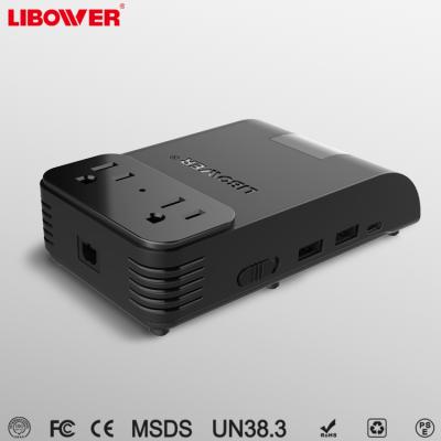 China Car Power Inverter Charger Inverter Charger Libower 150W Car Power Inverter DC 12V to AC 110V Converter with Dual USB Type-C 3A Output for sale