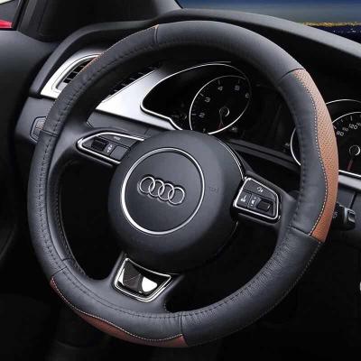 China Professional Made Business Factory Direct Supply Car Accessories Leather Steering Cover for sale