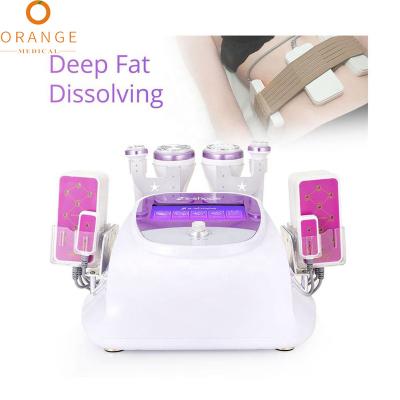 China For Commercial S-SHAPE 30k Cavitation RF 160MW LED Lipo-Laser Body Slimming Spa Use Vacuum Cavitation System Machine Price for sale