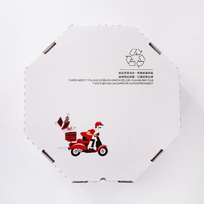 China Recycled Materials Black Coating Custom Corrugated Plain Recyclable UV Coating Embossing Coating Food Cardboard Round Gift Packaging Pizza Box for sale