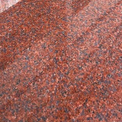 China India Eco-friendly Bottom Imperial Red Granite Red Granite Sale Price Bundela Red Granite for sale