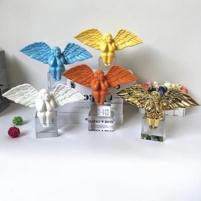 China Wholesale Europe Resin Creative Angel Household Supply Items Nordic Crafts for sale