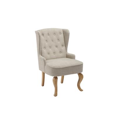 China Upholstery Tufted Chair Fabric Velvet Chair Lounge Legs Wood Accent Chair for sale