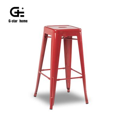 China China Factory Vintage Style Metal Iron Chair Industrial Industrial Bar Furniture Industrial Bar Stools for sale