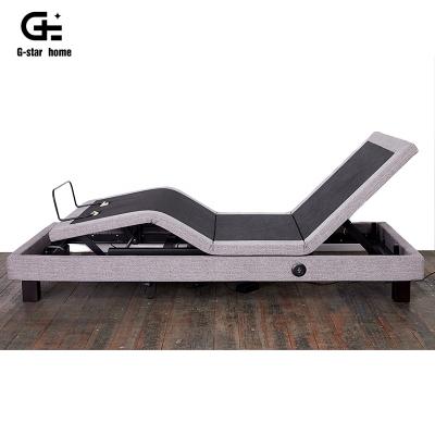 China Older Adjustable Bed Style Luxury Power Furniture Electric Adjustable (Height) Bed With Massage for sale