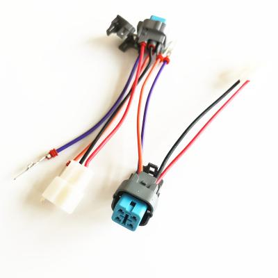 China Automobile Custom 4 Pin Waterproof Electronic Connector Wiring Automotive Harness for sale