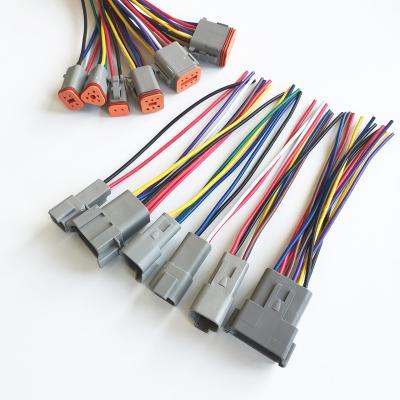 China Automobile Automotive Motorcycle Male Female Electrical Connector Wiring Harness for sale