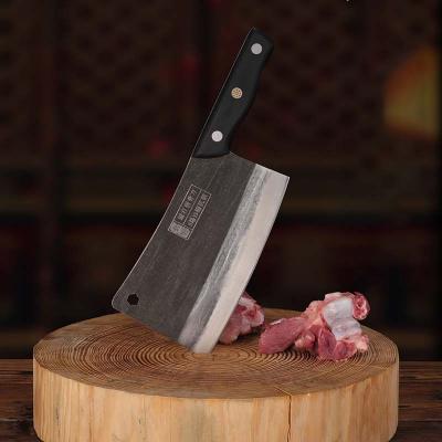 China Full Viable Butcher Cleaver Chopper Knife Bone Chopping Cleaver Tang Hammer Forged Knife Chef's Knife for sale