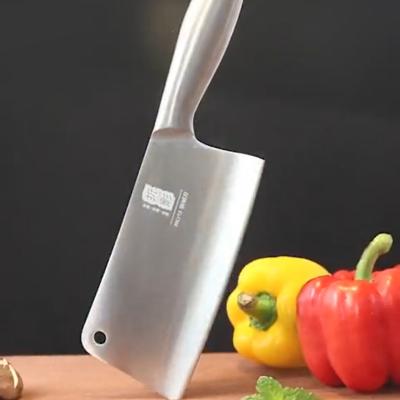 China Viable Kitchen Knife Cutting Cleaver Cavity Handle Chineese Meat Butcher Knives 7 Inch Stainless Steel Knife for sale