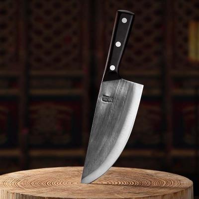 China Tang Hammer Forged Knife Serbian Chef's Full Viable Knife Butcher Cleaver Chopper Slaughter Knife Bone Meat Cleaver for sale