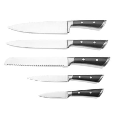 China Durable ABS Handle 5PCS Stainless Steel Chef Knife Sets DS119 Kitchen Knife Set for sale