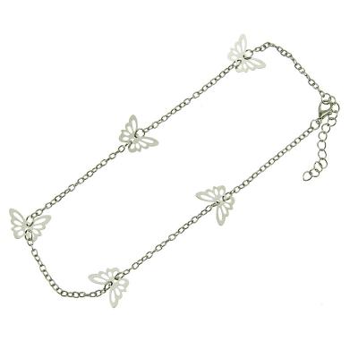 China Romantic European and American CIA style necklace costume butterfly charms double necklace chain clavicle chain necklace for sale