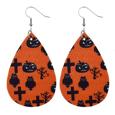 China FASHION Clown Bloodstain Horror Thriller Charm Jewelry Halloween Earrings for sale