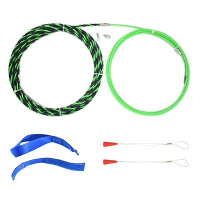 China Durable Hike Fish Tape Wire Puller Through Wall Wire Threader Fish Plus Fish Cable Tie With Steel Rope 40FT (12M) for sale