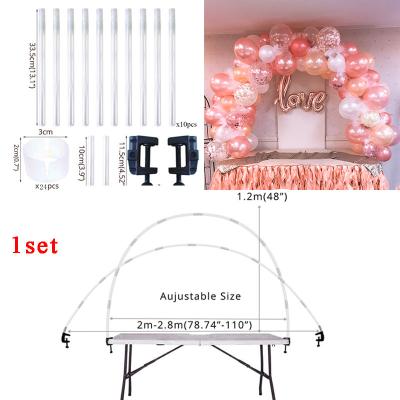 China Adjustable Column Arch Kit Balloon Holder Stand Support Balloon Arch Kit Column Party Supplies Decorations Table Arch for sale