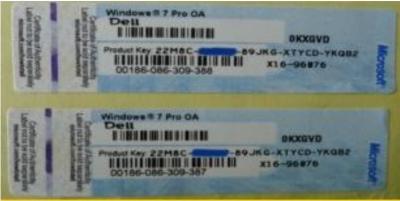 China Find New Market Windows Product Key Sticker, Windows 7 Pro OEM COA Label Mass Resell for sale