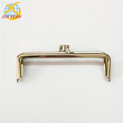 China High quality metal metal clutch brass frame with plastic shell for bags for sale