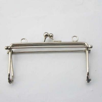 China Making Bags 10.2*7.7cm Nickel DIY Sew-in Bag Frame Metal Bag Frame For Handbag for sale