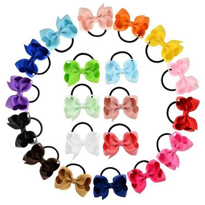 China New Popular Cute Colorful Children's Small Bow Hair Bands Accessories Headdress for sale