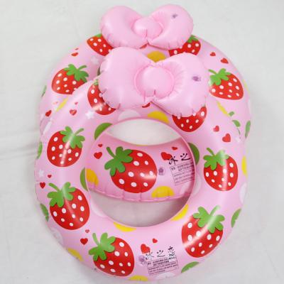 China Update Version Fruit Shape Water Float Jumper Swimming Kids Swim Ring Toys Strawberry Inflatable Swimming Circle For Adults for sale