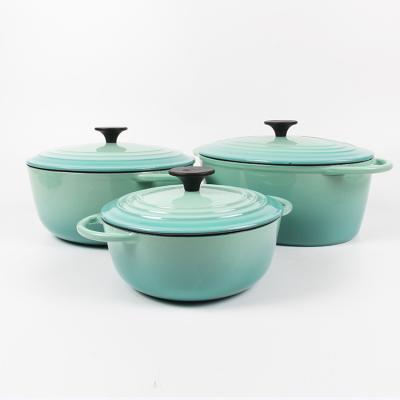 China Pot enameled cookware sustainable high quality cooking set for sale