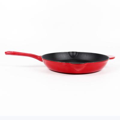 China Sustainable Cheap Frying Pan Set 2 Pcs Cast Iron Enamel Kitchenware for sale