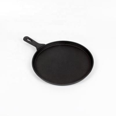 China Cast iron pan pizza pan durable non stick dosa tawa pan 28/30/33/35cm round for sale