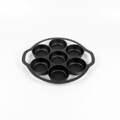 China Sustainable 7 Holes New Product Cast Iron Corn Mold Sets For Cornbread for sale