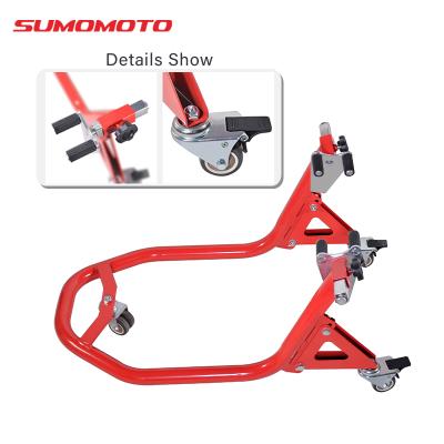 China Universal Steel Motorcycle Moving Front Stands and Trolley SMI3043-F for sale