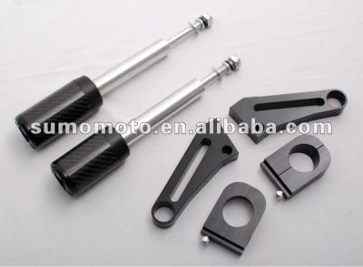 China Carbon For GSX 1400 Motorcycle Slider Hot Sale No Frame Carbon Fiber Cutaway Fairing Sliders for sale