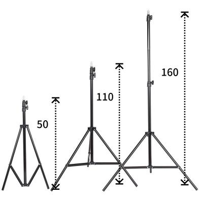 China PORTABLE Hot Sales Wholesale Price Photostudio Live Streaming Photographic Lighting 210CM 160CM 120CM 55CM With Thicken Tripod Stand for sale