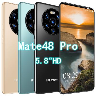 China Dual SIM Card Hot Selling Cheapest Price Mate48 Pro 8GB+128GB 5.8 In Full Screen Smartphone Mobile for sale