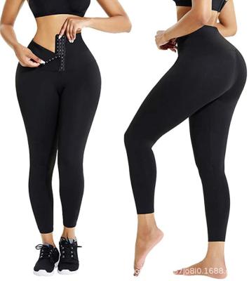 China Body Shaper Trainer Corset Leggings Tights Breathable Slimming Compression Pants High Waist Women Yoga Pants Gaiters for sale