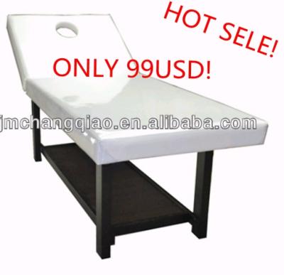 China Cheap beauty massage 99USD facial bed. durable leather, strong capacity, massage bed, 108# beauty adjustable wooden bed for sale