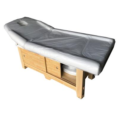 China Modern Bali style massage table 106#,spa furniture,soild wood facial bed in stock for sale