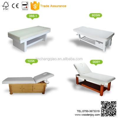 China Massage Table 2019 Solid Wood Massage Bed / Beauty Bed (White Series) for sale