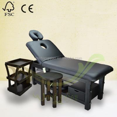 China Modern Hot Sales Solid Wood Used Electric Massage Table for sale