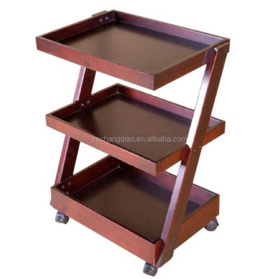 China Wooden Salon Trolley Spa Salon Equipment Trolley and Spa Treatment Trolley 3916# for sale