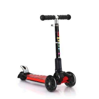 China Hot Selling Children's Gift Kids Scooter 4 Wheels Foldable Kick Scooter With Led Flash Wheels for sale