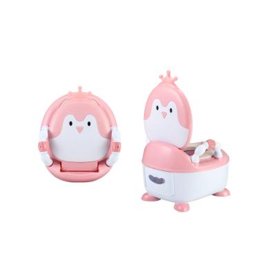 China High Quality Interesting Shape Baby Potty For 0-8 2 Years Size Cow Available Cartoon Baby Potty Toilet Trainer Plastic Trainer for sale