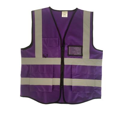 China Cheap LED Safety INSTANT Safety Reflective Vest Logo Reflecting Blue Pink Adult Police Safety Working Vest for sale