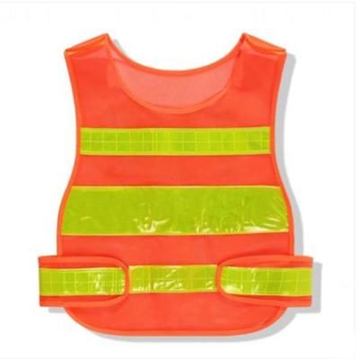 China Customized FLASH Orange Visible LED High Safety Work Vest Safety Reflective Vest for sale