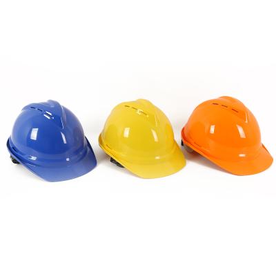 China Factory Price V Style ABS V Shape Industrial Worker Ventilation Hard Hat Plastic Protective Safety Helmet for sale